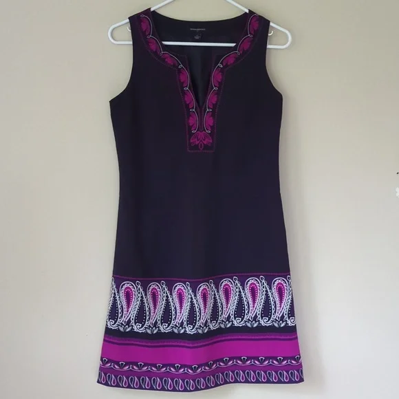 banana republic purple dress NEW Blue & White Patterned Halter Neck The mesh construction offers breathable stretch and allday comfort Banana Republic Dress Sleeveless High-Neck